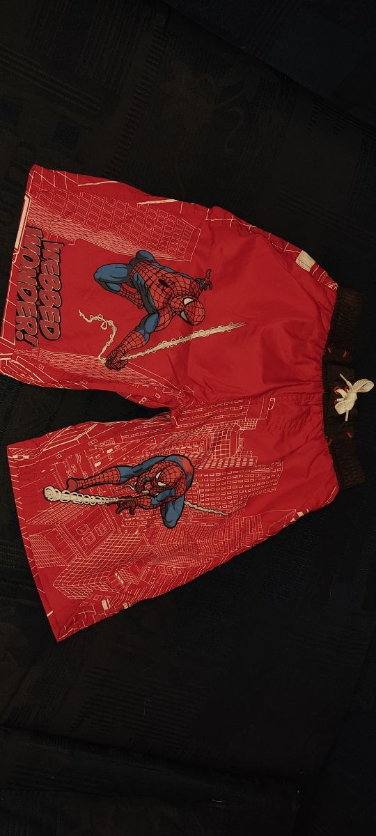 Costume pantaloncino spiderman rosso