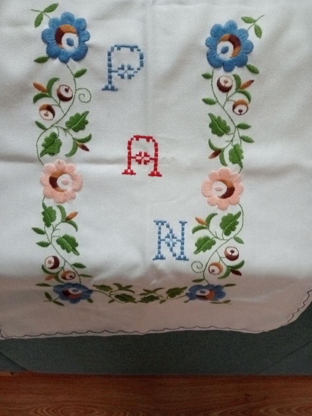 Bolsa y servilletero crochet