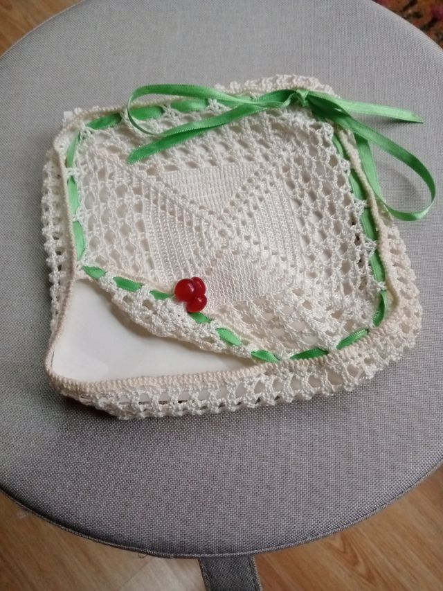 Bolsa y servilletero crochet