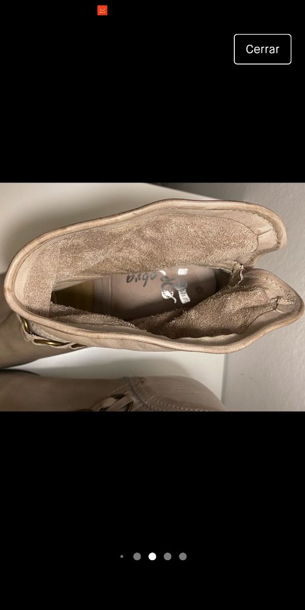 Botines tacón. Num 40.