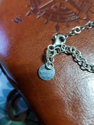 Pulsera o tobillera plata cuchi cuchi niños 