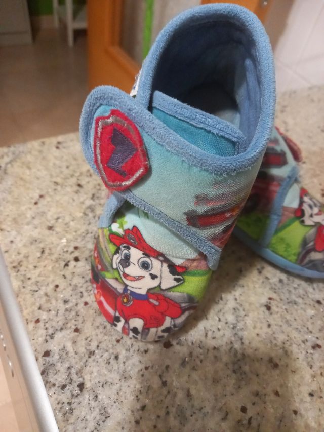 2 pares zapatillas casa 26 patrulla canina velcro