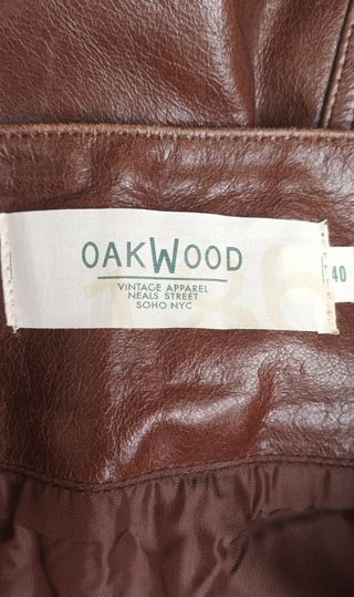 Falda vintage piel 40 Oakwood 