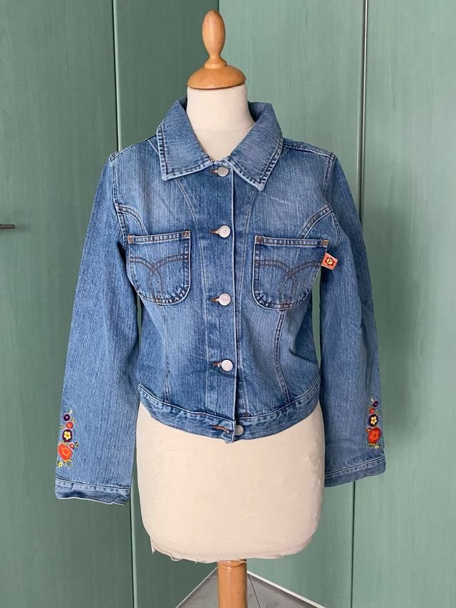 Giubbotto in jeans tg 16 anni bambina Fiorucci 