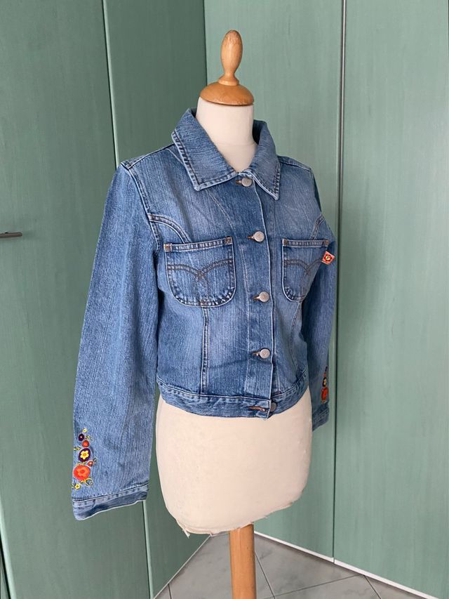 Giubbotto in jeans tg 16 anni bambina Fiorucci 