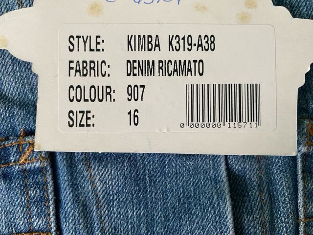 Giubbotto in jeans tg 16 anni bambina Fiorucci 