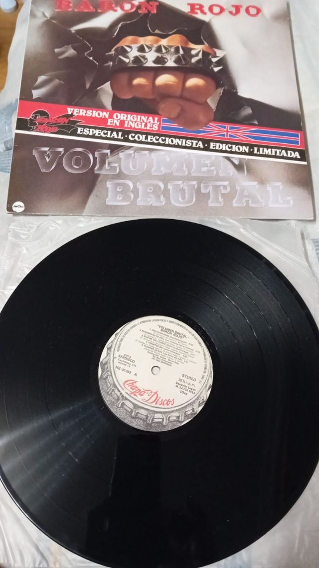 BARÓN ROJO VOLUMEN BRUTAL DISCO VINILO