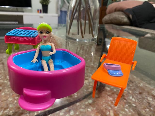 Set piscina jacuzzi Polly Pocket.