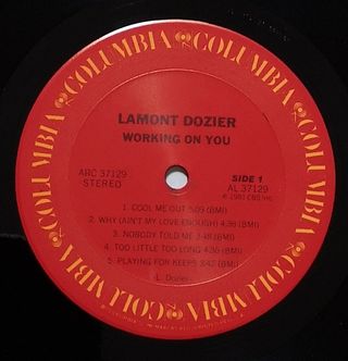Disco vinilo Lamont Dozier – Working On You