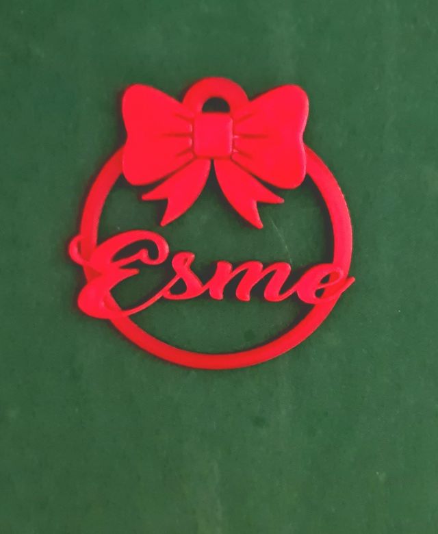 Adorno impreso en 3D personalizado