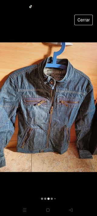 Cazadora vaquera Bershka chico talla M 38
