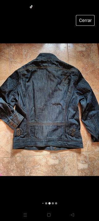 Cazadora vaquera Bershka chico talla M 38