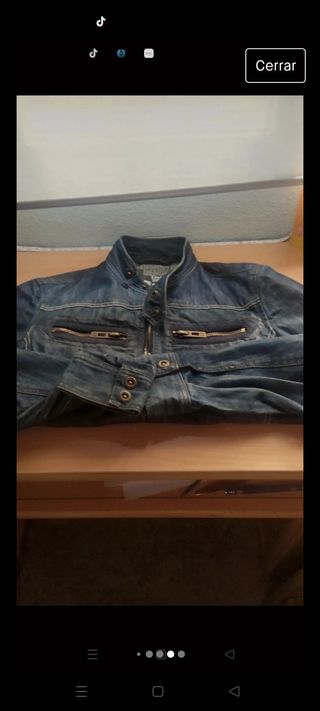 Cazadora vaquera Bershka chico talla M 38