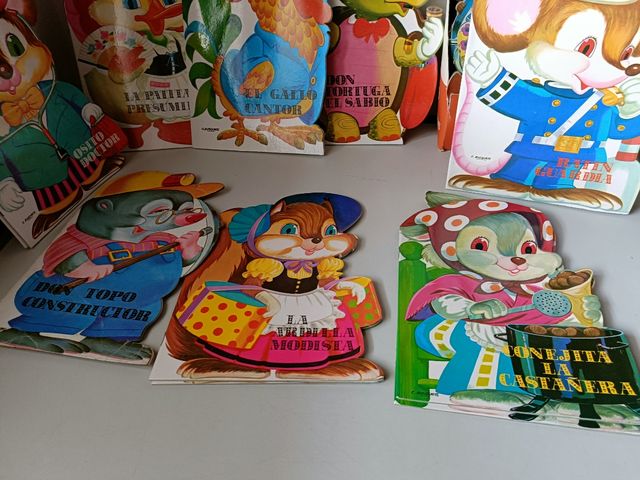 Cuentos Troquelados animales años 80