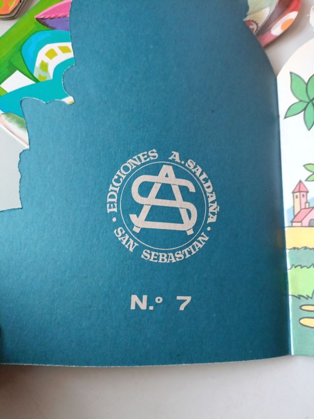 Cuentos Troquelados animales años 80