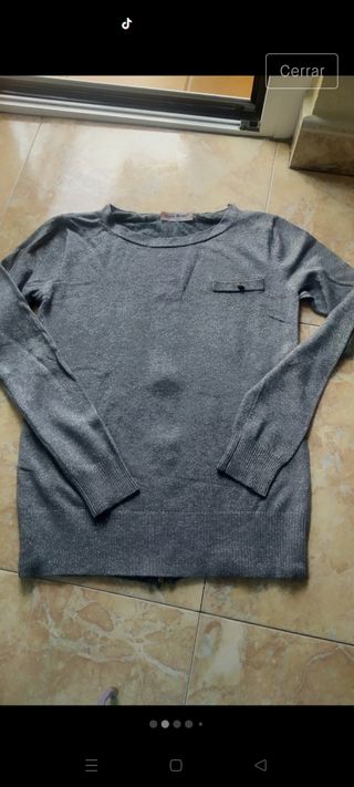 Jersey mezcla hilo plata talla L/XL