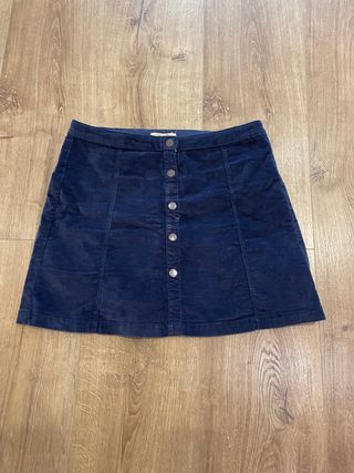 Falda azul marino Zara T.13 nueva