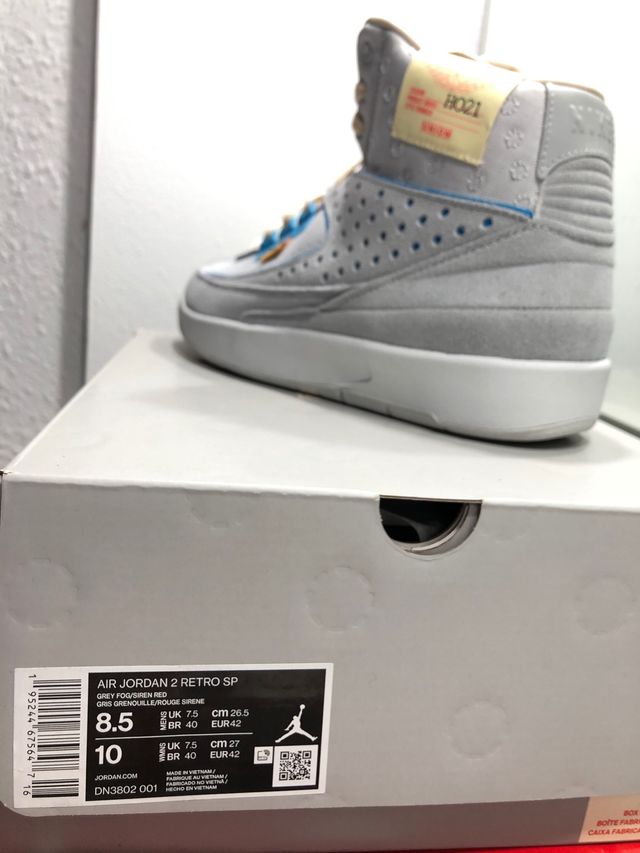 Nike Jordan 2 Retro Union grey frog