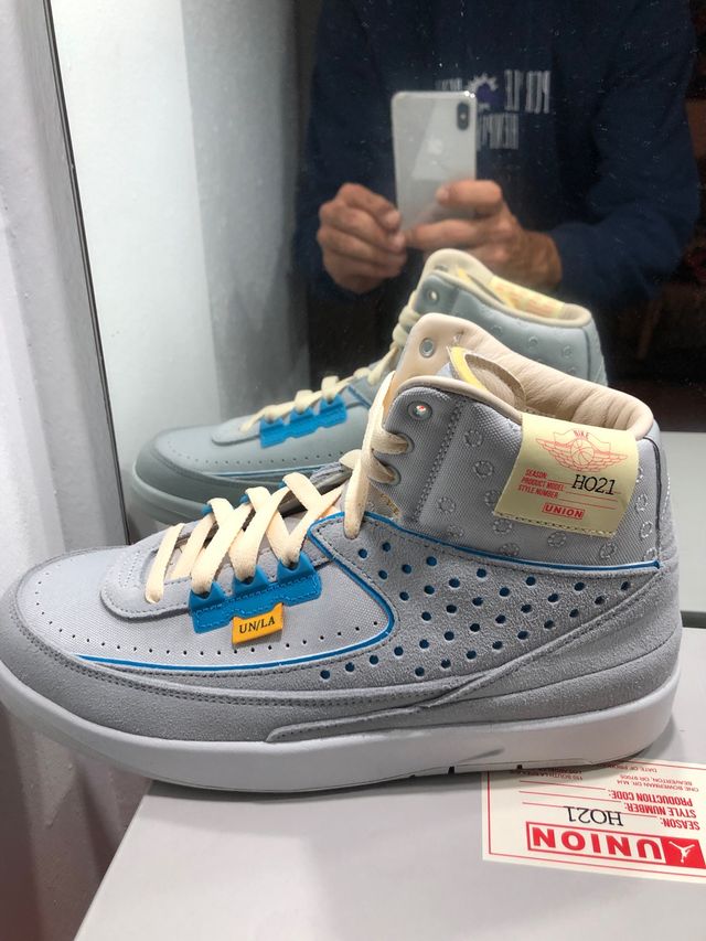 Nike Jordan 2 Retro Union grey frog