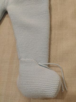 Chaqueta y polaina bebé de punto