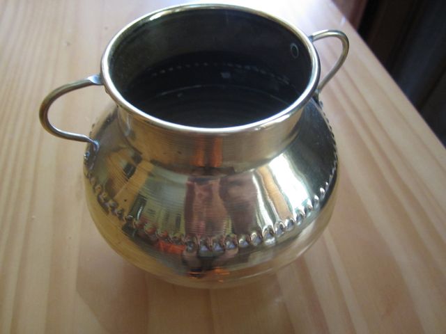 ANFORA COBRE DORADO AÑOS 50