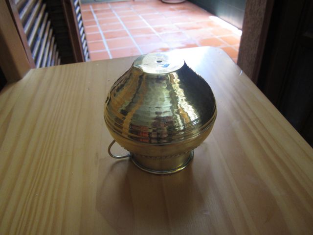 ANFORA COBRE DORADO AÑOS 50