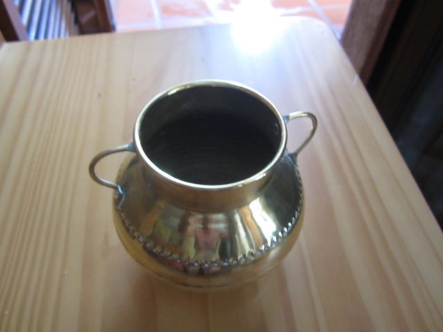 ANFORA COBRE DORADO AÑOS 50