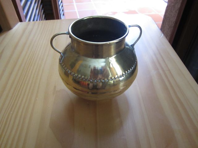 ANFORA COBRE DORADO AÑOS 50