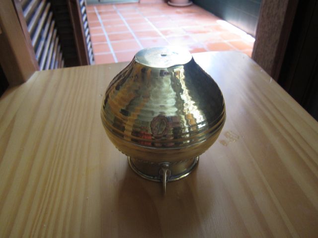 ANFORA COBRE DORADO AÑOS 50