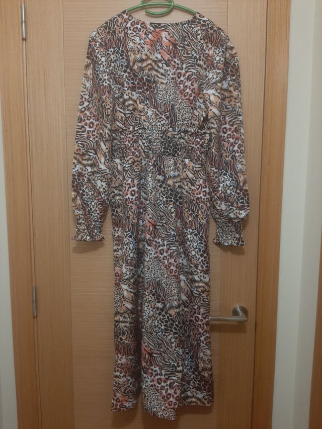 Vestido estampado leopardo