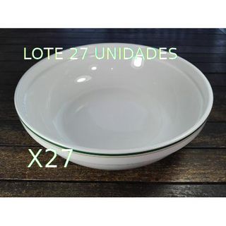 LOTE 27 ENSALADERAS 24 CMS FILO VERDE HAGO ENVIO