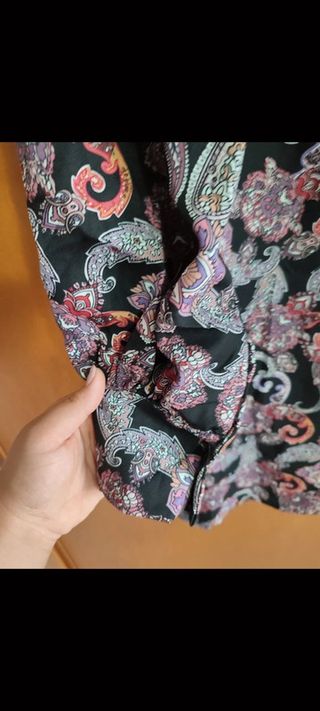 Abito camicia maniche a palloncino Made in Italy