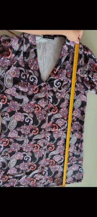 Abito camicia maniche a palloncino Made in Italy