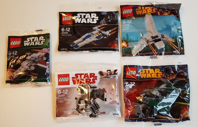 5 bolsas de Lego Star Wars