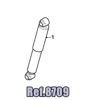 Ref.8709 amortiguador eje trasero izdo. DAF XF 105