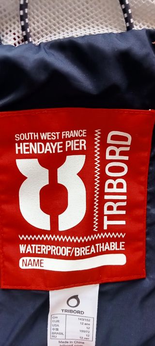 Chaqueta impermeable TRIBORD