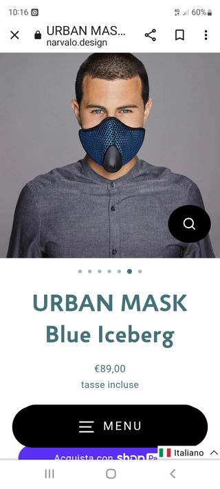 Mascherina Narvalo Urban  ffp3 
