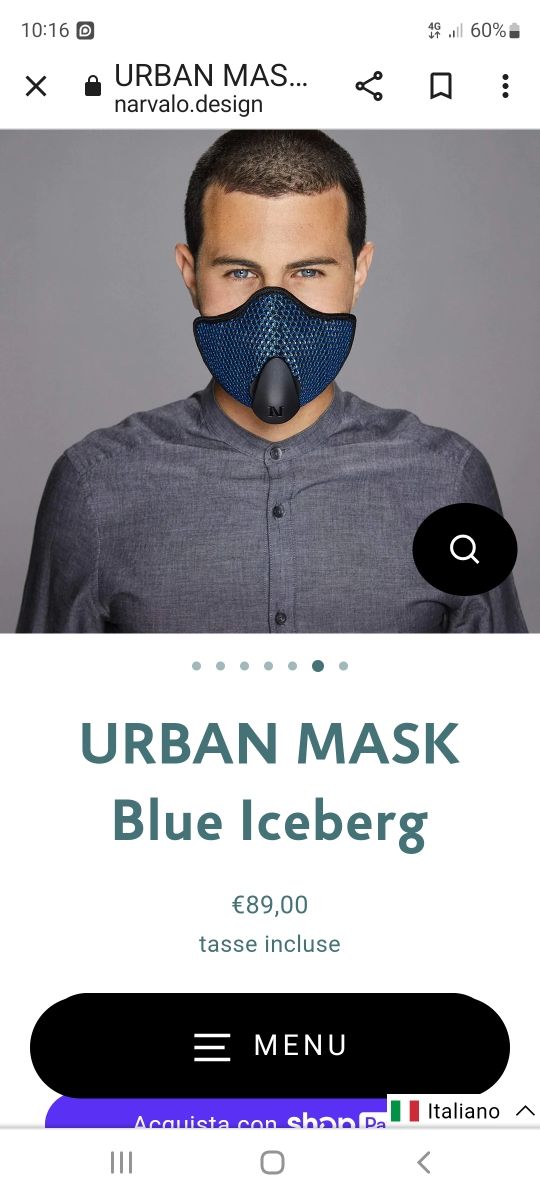 Mascherina Narvalo Urban  ffp3