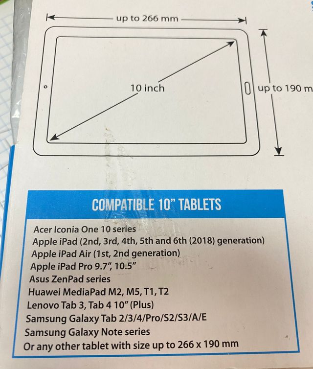 Funda Universal Trust Folio Case Para Tablet 10"