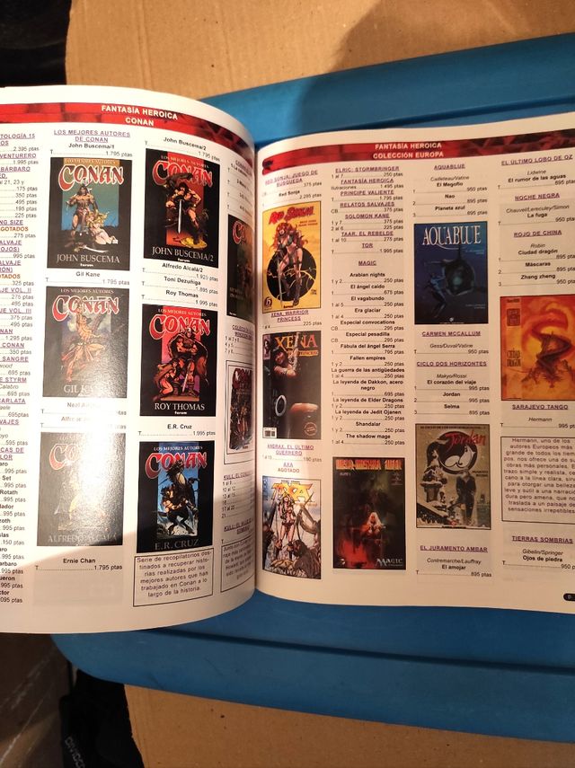Catálogos publicaciones cómic/manga ed Planeta 