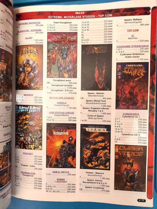 Catálogos publicaciones cómic/manga ed Planeta 