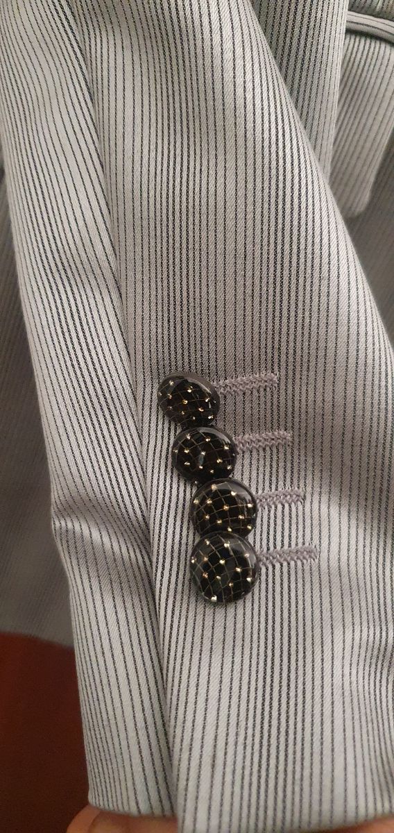 Abito da cerimonia Gessato Grigio Rocky Moles