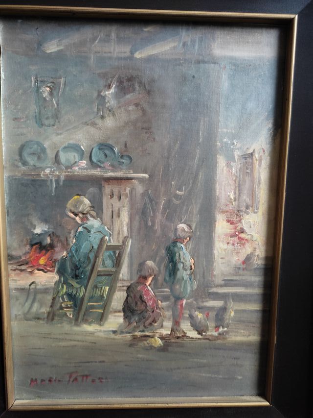 quadro olio firmato Mario Fattori