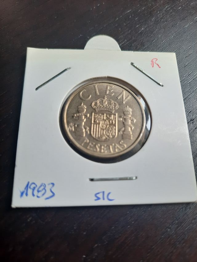 Moneda 100 pesetas 1983 Lis Reverso Sin Circular