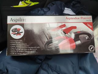 Aspirador portatil con luz led para coche