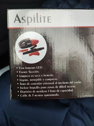 Aspirador portatil con luz led para coche