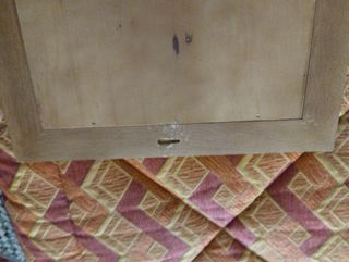 Quadro  in argento e cornice in legno.