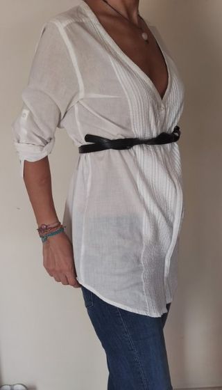 Camisa fina blanca