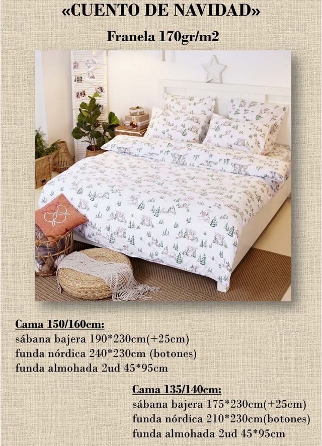 Juego ropa de cama.