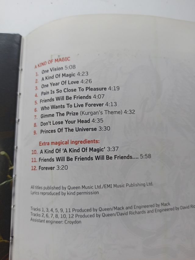 Queen.A King of Magic. Año  1986 edición limitada